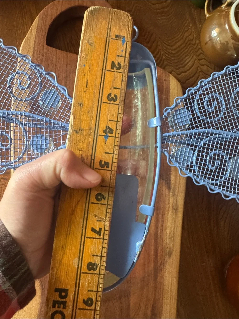 Decorative Metal & crackle glass Dragonfly Wall Accent/garden art